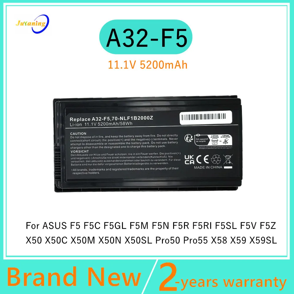 Laptop Battery for ASUS F5 F5C F5GL F5M X50RL X50SL F5N F5R F5SL X50V F5S F5V F5Z X50 X50C X50M X50N X50R A32-F5
Laptop Battery for ASUS F5 F5C F5GL F5M X50RL X50SL F5N F5R F5SL X50V F5S F5V F5Z X50 X50C X50M X50N X50R A32-F5