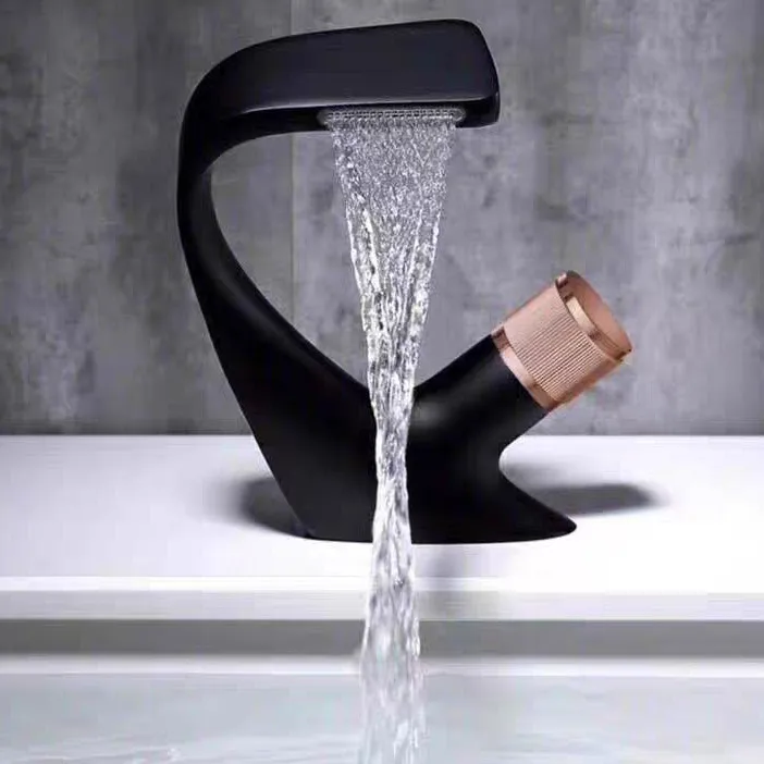 designer Matte Black bathroom & kitchen brass sink taps modern black faucet Basin bathroom faucet
designer Matte Black bathroom & kitchen brass sink taps modern black faucet Basin bathroom faucet