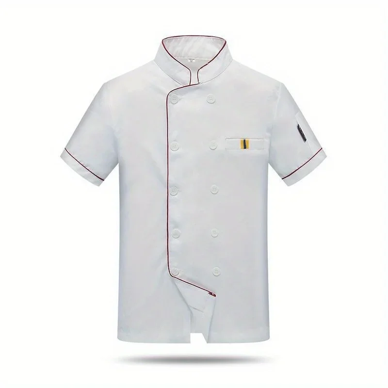 White Men Kitchen Chef Restaurant Uniform Shirt Bakery Breathable Double Breasted White Chef Dress women Chef Jackets apron
White Men Kitchen Chef Restaurant Uniform Shirt Bakery Breathable Double Breasted White Chef Dress women Chef Jackets apron
