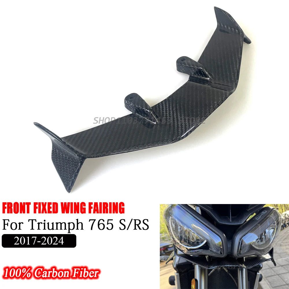 For Triumph Street Triple 765 S/RS 2017-2024 Carbon fiber Fixed wing modified motorcycle fixed wing fairing accessories
For Triumph Street Triple 765 S/RS 2017-2024 Carbon fiber Fixed wing modified motorcycle fixed wing fairing accessories