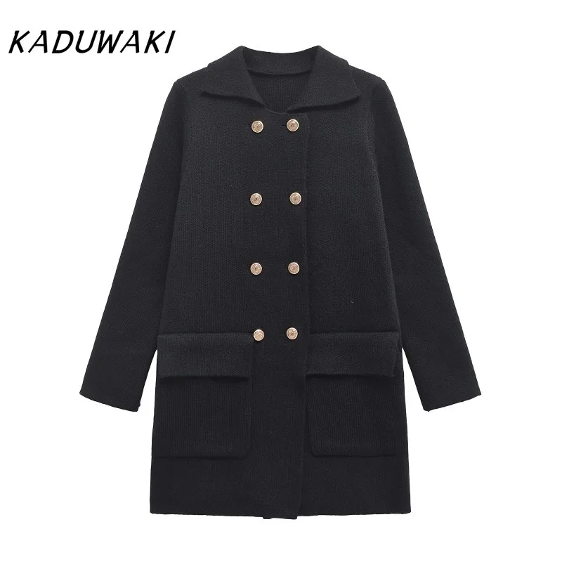 KADUWAKI Fashion Autumn Winter Knit Coat Women Jacket Casual Lady Long Sleeves Jacket Elegant Medium-length Loose Streetwear
KADUWAKI Fashion Autumn Winter Knit Coat Women Jacket Casual Lady Long Sleeves Jacket Elegant Medium-length Loose Streetwear
