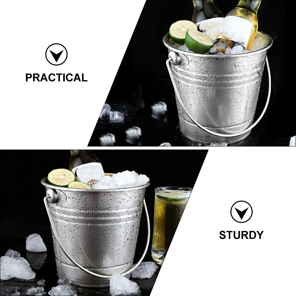 2pcs Stainless Steel Ice Bucket Portable Bar Cooling KTV Home Party Beverage Drink Snack Bottle Storage Container
2pcs Stainless Steel Ice Bucket Portable Bar Cooling KTV Home Party Beverage Drink Snack Bottle Storage Container