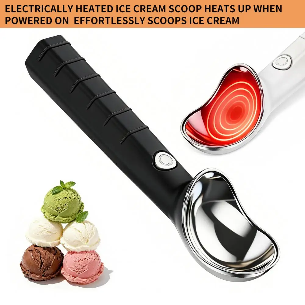 Electric Heated Ice Cream Scoop Stainless Steel Spoon, Nonstick Ice Cream Scooper for Hard Ice Cream Gelato Yogurt
Electric Heated Ice Cream Scoop Stainless Steel Spoon, Nonstick Ice Cream Scooper for Hard Ice Cream Gelato Yogurt