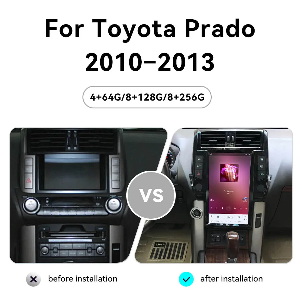 13.6" Qualcomm Car Radio For Toyota Prado 2010-2013 Multimedia Player Android 13 GPS Navigation Stereo Carplay Unit Ai Screen 4G
13.6" Qualcomm Car Radio For Toyota Prado 2010-2013 Multimedia Player Android 13 GPS Navigation Stereo Carplay Unit Ai Screen 4G