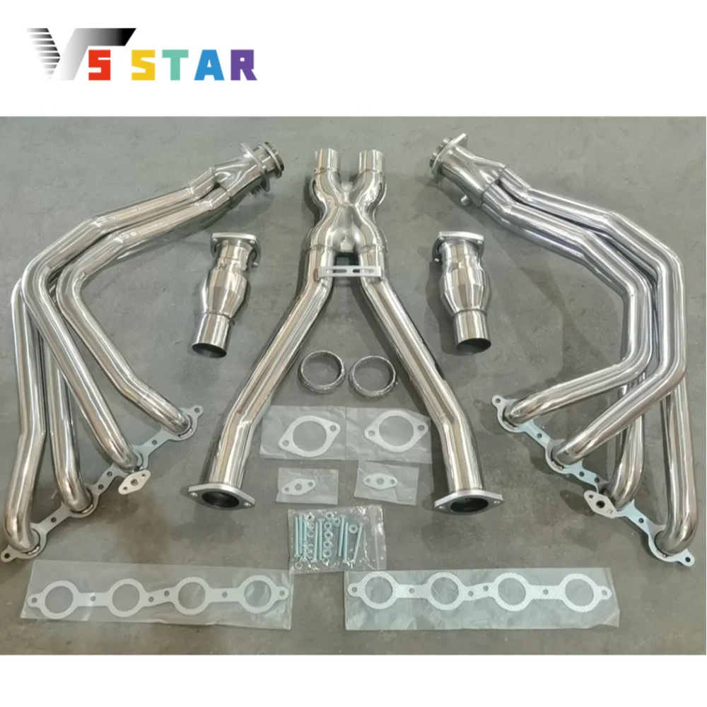 Durable Stainless Steel Exhaust Headers & X Pipe Sliver For 1997-2004 Chevy Corvette C5 LS1 LS6 5.7L V8
Durable Stainless Steel Exhaust Headers & X Pipe Sliver For 1997-2004 Chevy Corvette C5 LS1 LS6 5.7L V8