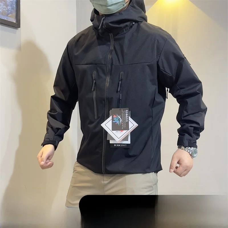 Alfa Climbing Series Waterproof Jaet Youthful Spring Autumn Long Sve Stand Fit Casual Hooded Zipper Underarm Glued Ja...
Alfa Climbing Series Waterproof Jaet Youthful Spring Autumn Long Sve Stand Fit Casual Hooded Zipper Underarm Glued Ja...