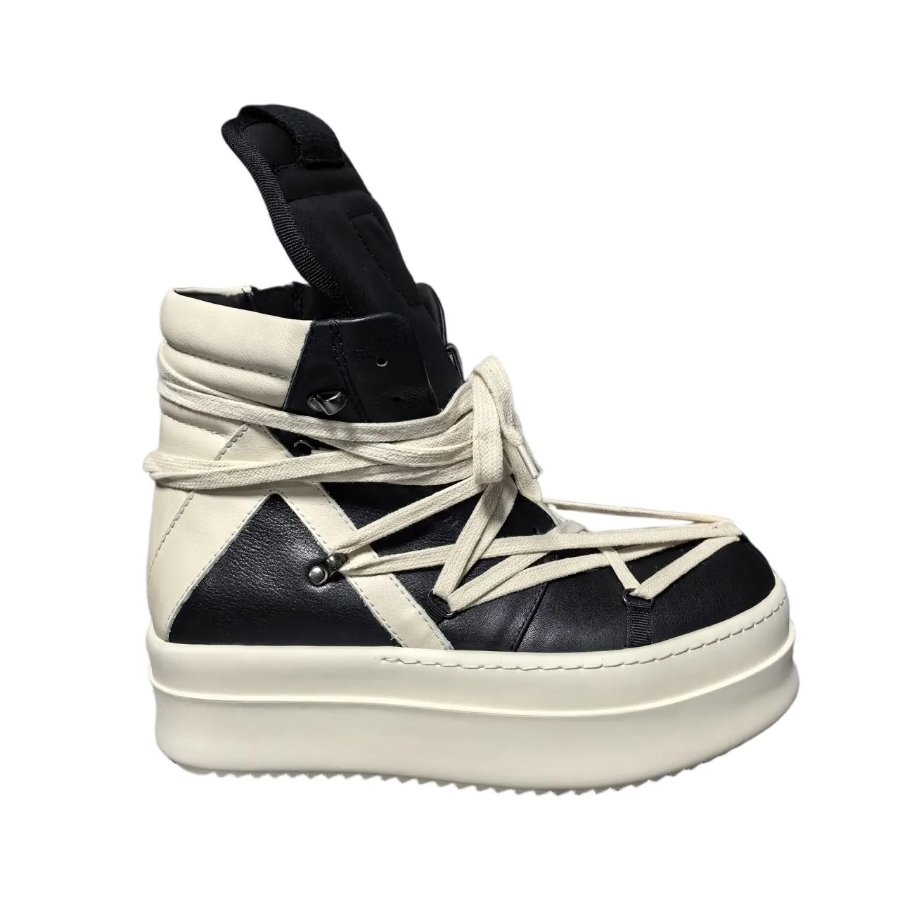 Men Casual Shoes Street Sneaker Pentagram Boots Black Leather High Top Shoe R-o Classic 7cm Thick Sole Pantshoes Women Sneakers
Men Casual Shoes Street Sneaker Pentagram Boots Black Leather High Top Shoe R-o Classic 7cm Thick Sole Pantshoes Women Sneakers