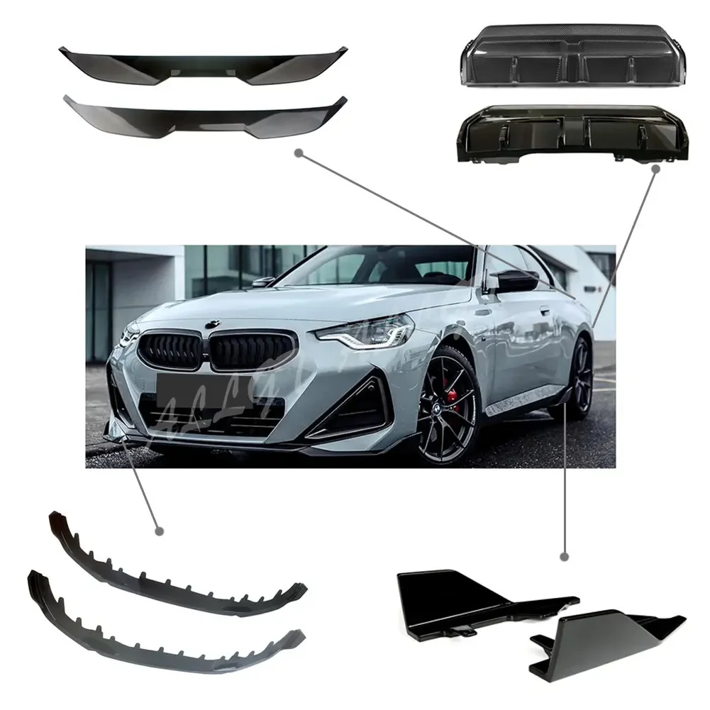 Bumper Lip Spoiler Side Lower Splitters Body Kit Rear Spoiler Side skirts kit For BMW 2 Series G42 220i 225i M240i 2 Doors 2022+
Bumper Lip Spoiler Side Lower Splitters Body Kit Rear Spoiler Side skirts kit For BMW 2 Series G42 220i 225i M240i 2 Doors 2022+