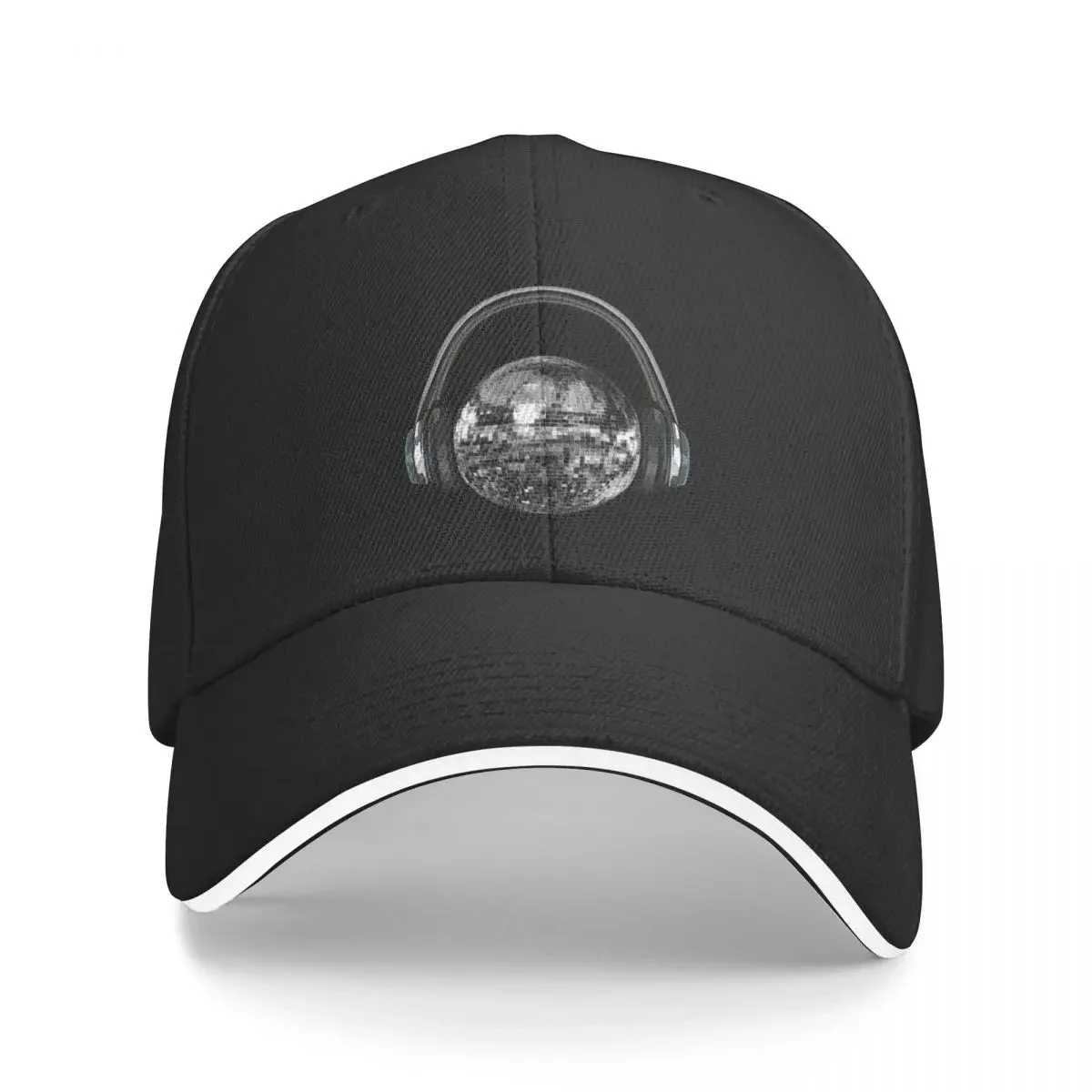 Silver Disco Ball with Headphones Baseball Cap Golf Hat Man Snapback Cap Women Caps Men's
Silver Disco Ball with Headphones Baseball Cap Golf Hat Man Snapback Cap Women Caps Men's