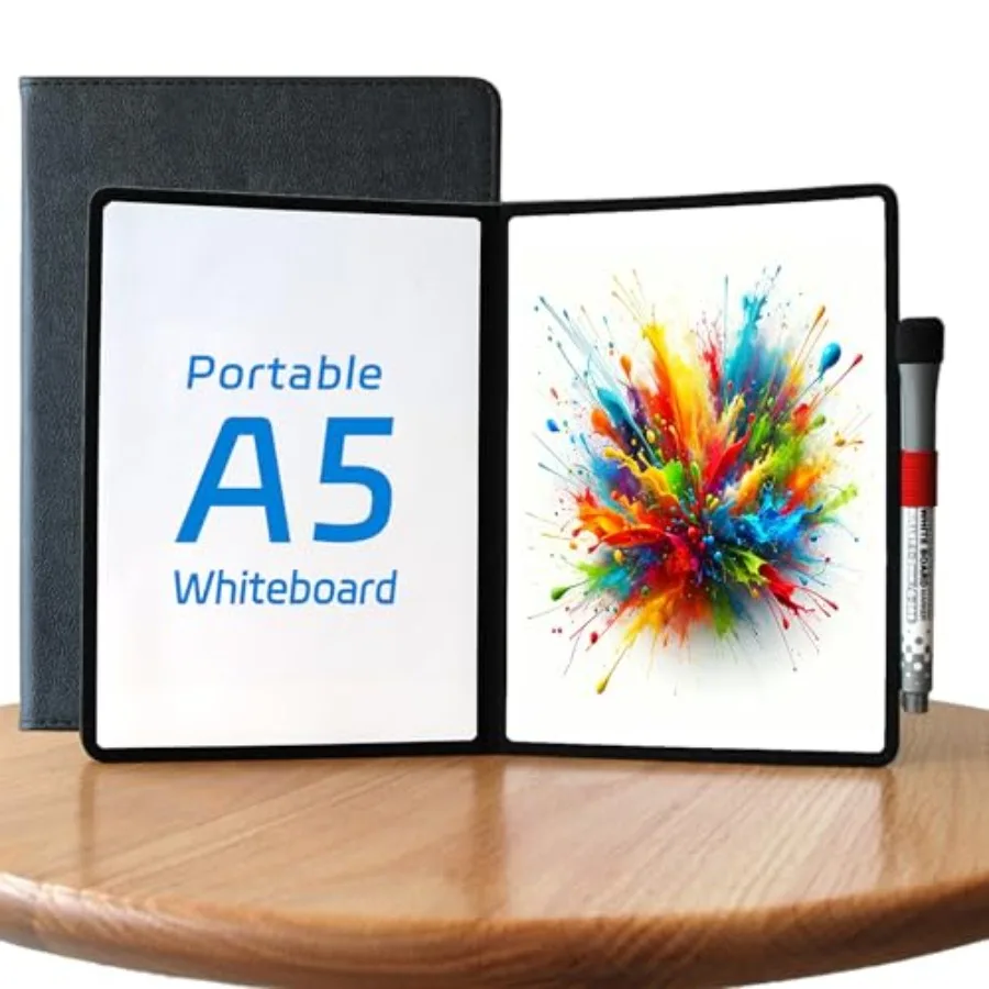 A5 Pocket White Board - Double-Sided Dry Erase Board 8x6 inch - Ultra-Thin 0.3" Portable Whiteboard with Markers and Erase Anti
A5 Pocket White Board - Double-Sided Dry Erase Board 8x6 inch - Ultra-Thin 0.3" Portable Whiteboard with Markers and Erase Anti