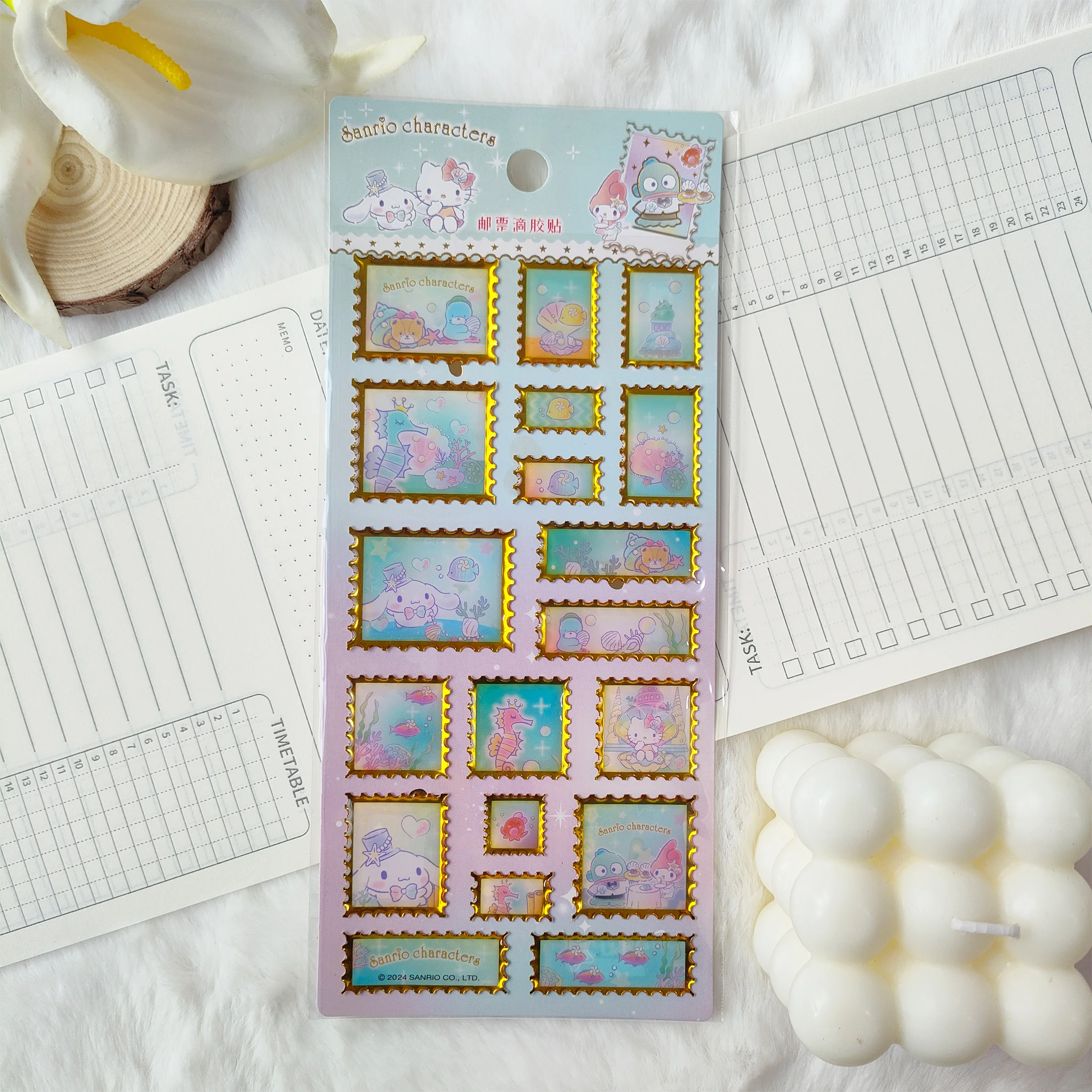 Cartoon Sanrio Stamp-shaped 3D Hot-stamped Stickers for Kids, Epoxy Girl & Princess 3D Crystal Stickers
Cartoon Sanrio Stamp-shaped 3D Hot-stamped Stickers for Kids, Epoxy Girl & Princess 3D Crystal Stickers