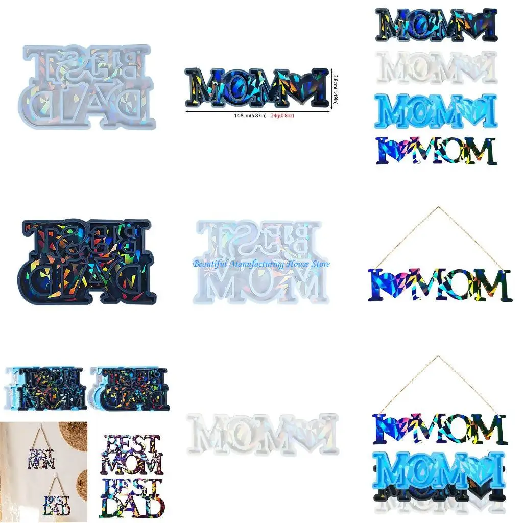 E56A Mom Ornament Mold Silicone Epoxy Mold DIYs Earrings Keychain Pendant
E56A Mom Ornament Mold Silicone Epoxy Mold DIYs Earrings Keychain Pendant