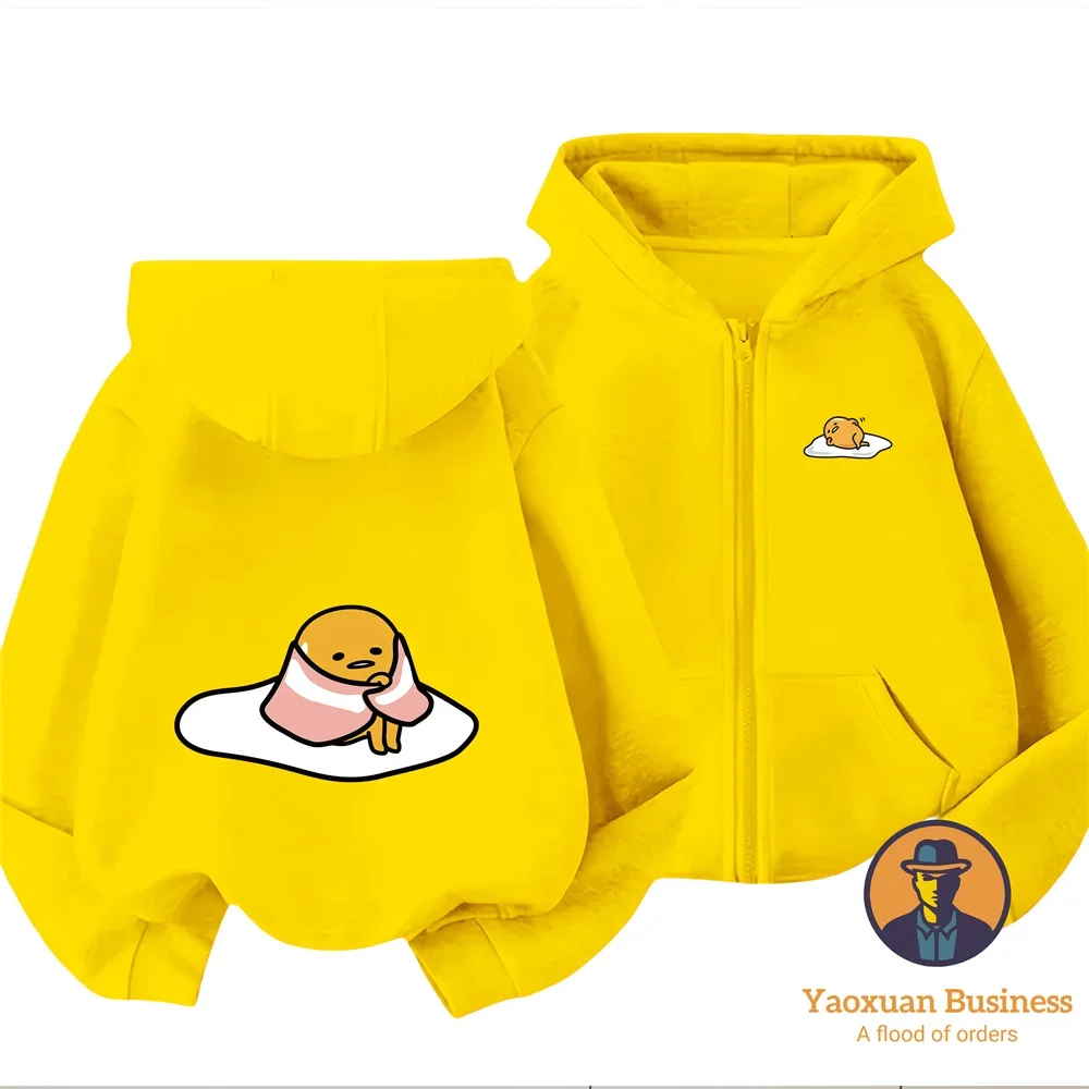 Cartoon Character Gudetama Print Pure Cotton Zipper Hoodie Autumn Winter For Boys Girls
Cartoon Character Gudetama Print Pure Cotton Zipper Hoodie Autumn Winter For Boys Girls