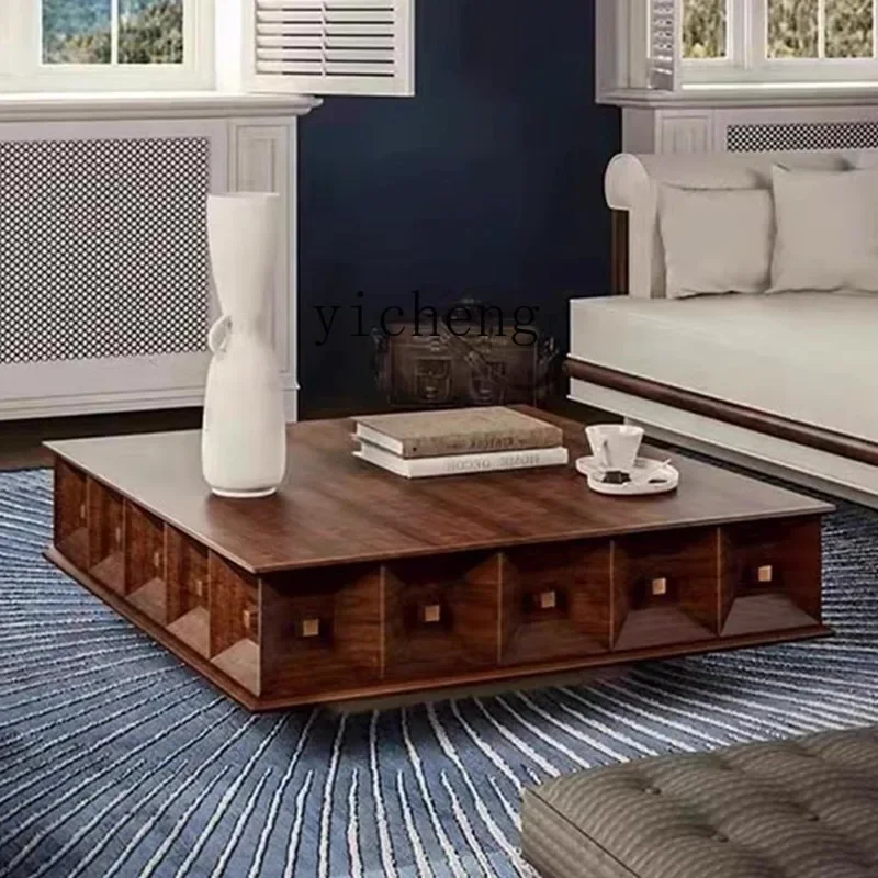 TQQ solid wood square coffee table retro walnut medium and ancient style living room small apartment coffee table
TQQ solid wood square coffee table retro walnut medium and ancient style living room small apartment coffee table