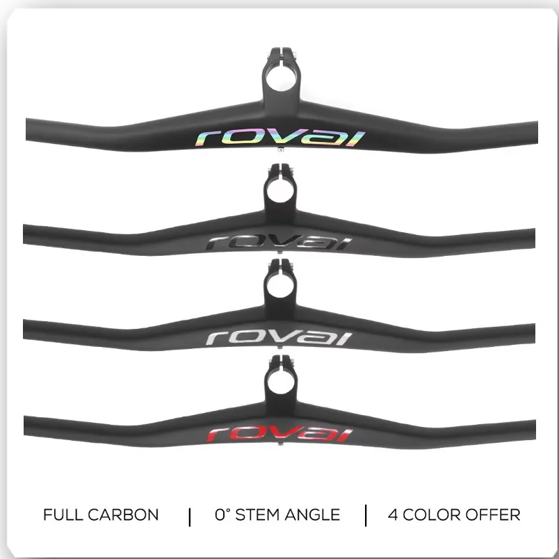 Chrome Logo UD Matte Carbon Integrated MTB Handlebar Bicycle Cockpit 0° degree Stem With 40/50/60/70mm
Chrome Logo UD Matte Carbon Integrated MTB Handlebar Bicycle Cockpit 0° degree Stem With 40/50/60/70mm
