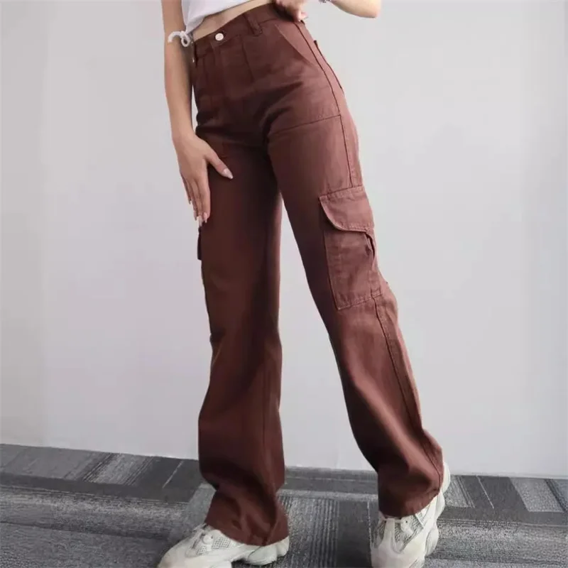 Hip Hop Cargo Pants Women Jazz Black Big Pockets Streetwear Trousers High Waisted Solid Fashion Harajuku Wide-Legged Pants
Hip Hop Cargo Pants Women Jazz Black Big Pockets Streetwear Trousers High Waisted Solid Fashion Harajuku Wide-Legged Pants