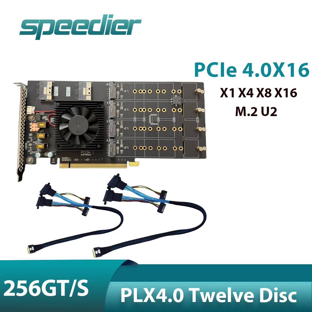 PLX4.0 Двенадцать дисков M.2 U2 Полная/полувысота PCIe 4.0 X1 X4 X8 X16 Карта расширения 256GT/S Отключение звука 8 M.2 SSD-интерфейсы Сплит бесплатно
PLX4.0 Двенадцать дисков M.2 U2 Полная/полувысота PCIe 4.0 X1 X4 X8 X16 Карта расширения 256GT/S Отключение звука 8 M.2 SSD-интерфейсы Сплит бесплатно