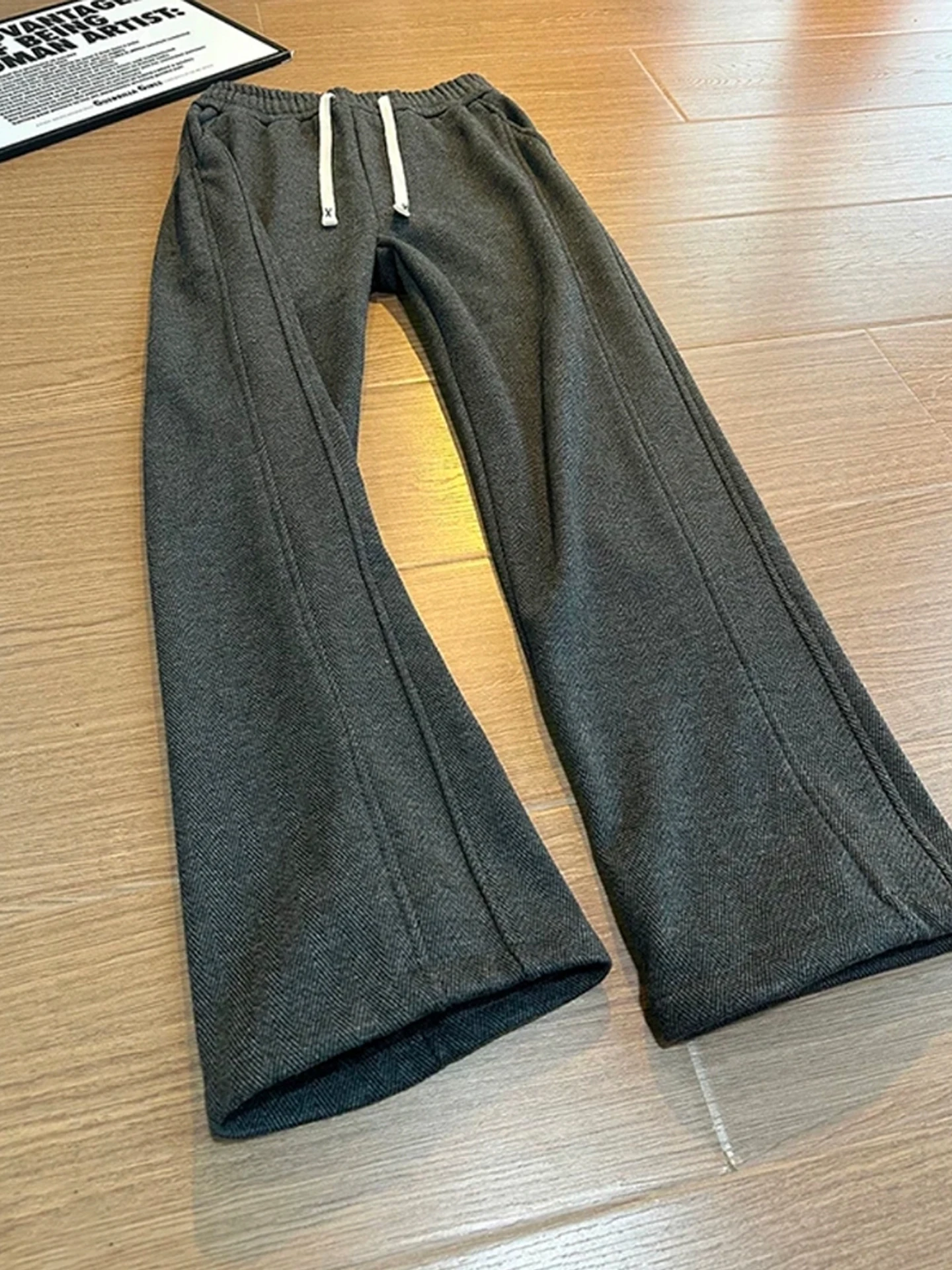 Мужские повседневные брюки Deep ey с вязаной флисовой подкладкой, прямые, широкие, комфортные, для осени и зимы
Мужские повседневные брюки Deep ey с вязаной флисовой подкладкой, прямые, широкие, комфортные, для осени и зимы