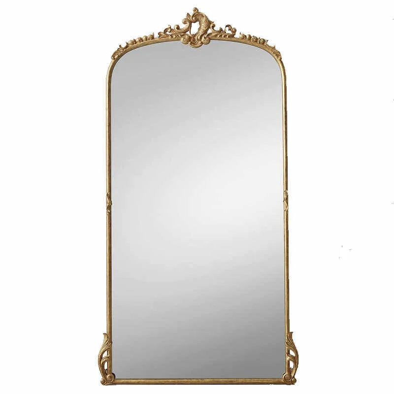 French retro carved mirror European classical full-length mirror
French retro carved mirror European classical full-length mirror