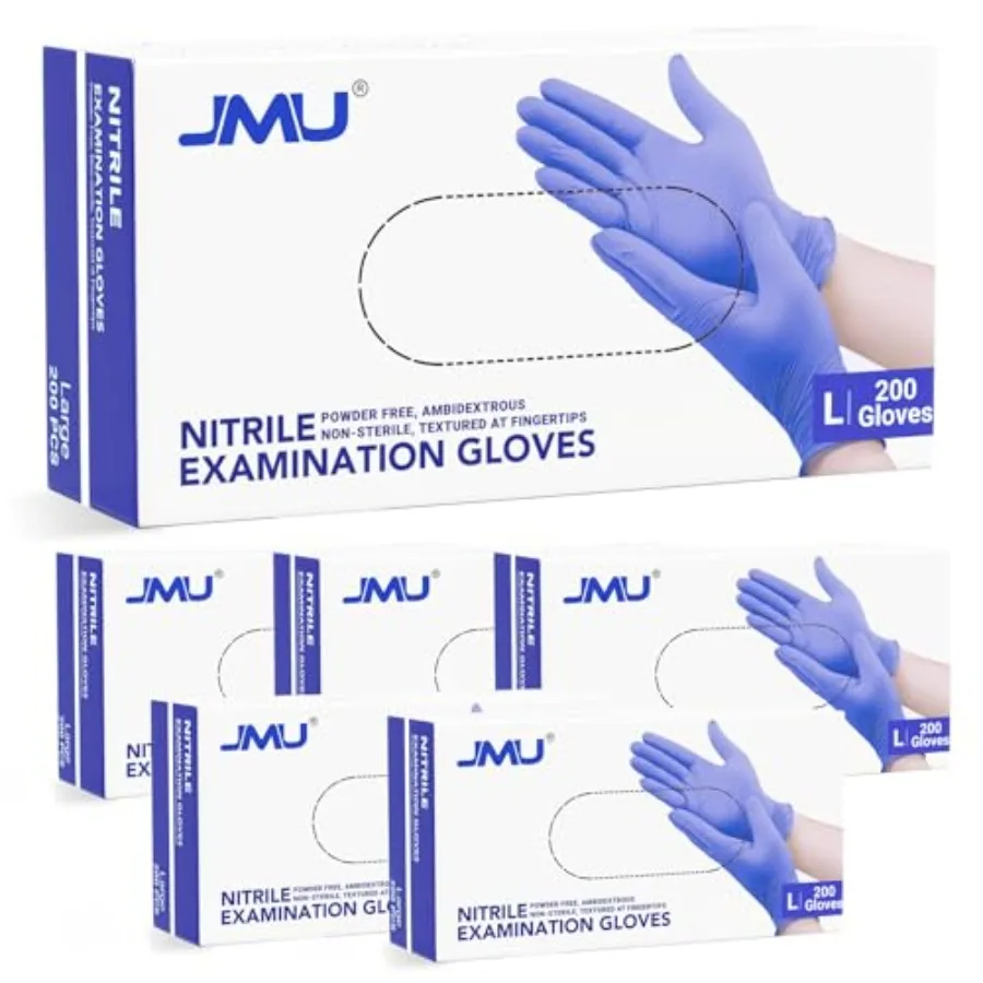 JMU Nitrile Gloves Case of 1 Gloves Disposable Latex Free Bulk 3.5 Mil
JMU Nitrile Gloves Case of 1 Gloves Disposable Latex Free Bulk 3.5 Mil