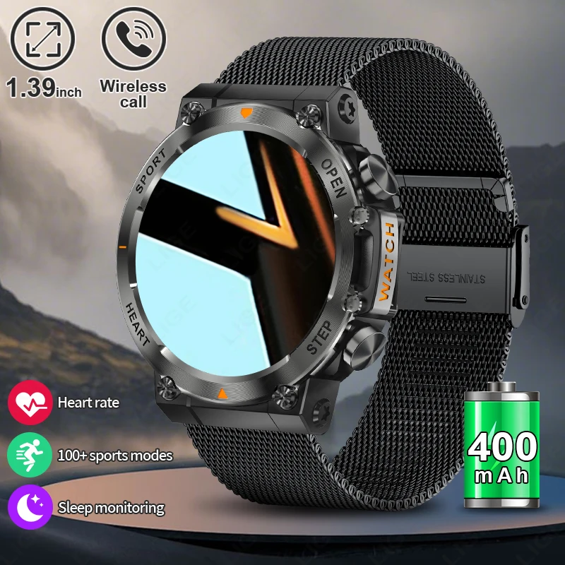 LIGE 2026 Outdoor Smart Watch Sport Tracker Heart Rate Monitor Bluetooth Call Durable Waterproof Clearance Sale Men's Smartwatch
LIGE 2026 Outdoor Smart Watch Sport Tracker Heart Rate Monitor Bluetooth Call Durable Waterproof Clearance Sale Men's Smartwatch