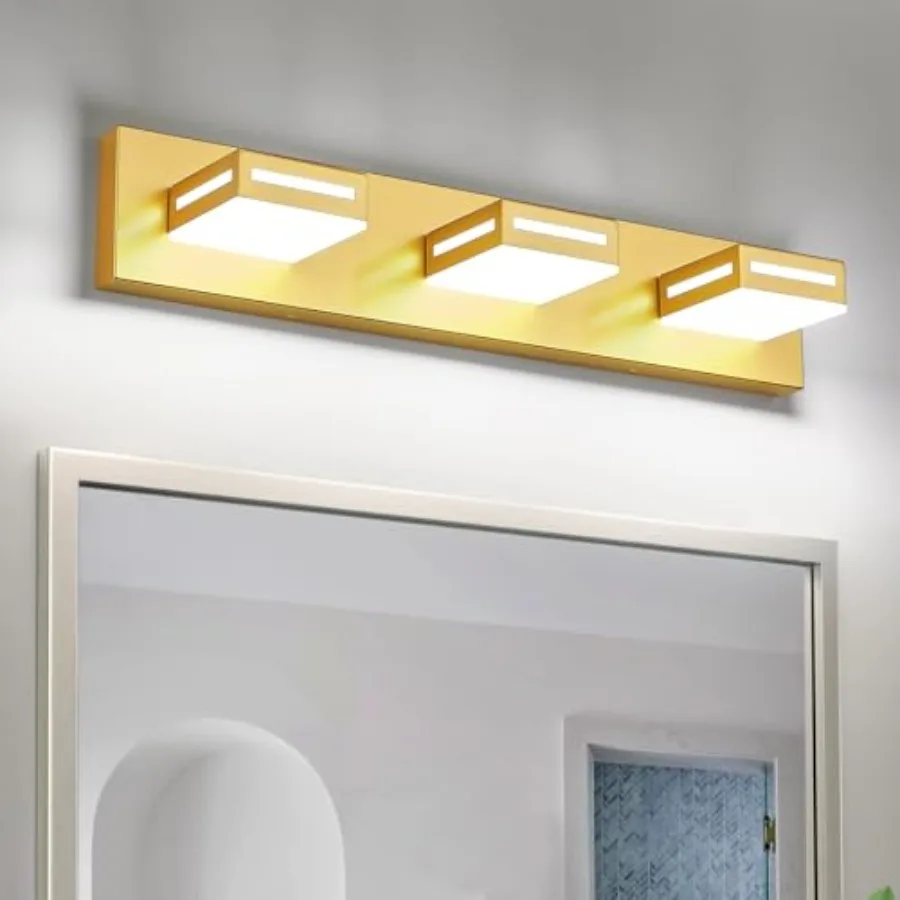 LED Modern Bathroom Light Fixtures 3-Light Vanity Lights for Bathroom Lighting Fixtures Over Mirror 6000K Cool White 350° Rotat
LED Modern Bathroom Light Fixtures 3-Light Vanity Lights for Bathroom Lighting Fixtures Over Mirror 6000K Cool White 350° Rotat