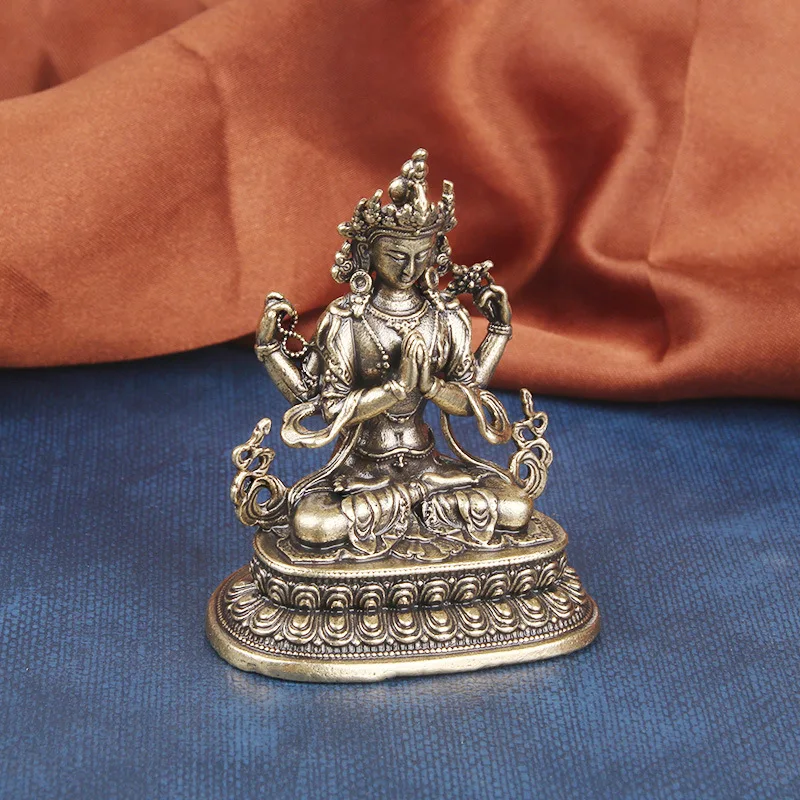 Brass Avalokitesvara Feng Shui Statue Buddhist Decor Zen Kwan Sculpture Chinese Goddess Figurine Temple Buddha Figure Desk
Brass Avalokitesvara Feng Shui Statue Buddhist Decor Zen Kwan Sculpture Chinese Goddess Figurine Temple Buddha Figure Desk
