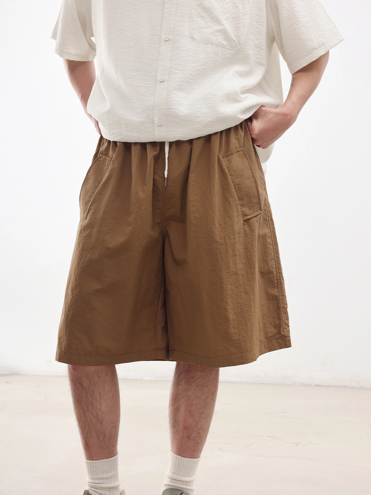 Noears Summer Khaki Loose Elastic Waist Quick Dry Shorts Japanese Style Straight Leg Casual Drawstring Commuting Five-Quarter...
Noears Summer Khaki Loose Elastic Waist Quick Dry Shorts Japanese Style Straight Leg Casual Drawstring Commuting Five-Quarter...