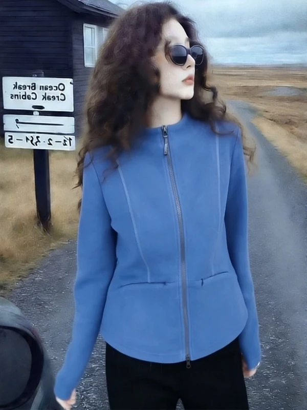 Женский кардиган Slim Fit с длинными рукавами на молнии, больших размеров, весна 2026, в корейском стиле, с воротником-стойкой
Женский кардиган Slim Fit с длинными рукавами на молнии, больших размеров, весна 2026, в корейском стиле, с воротником-стойкой