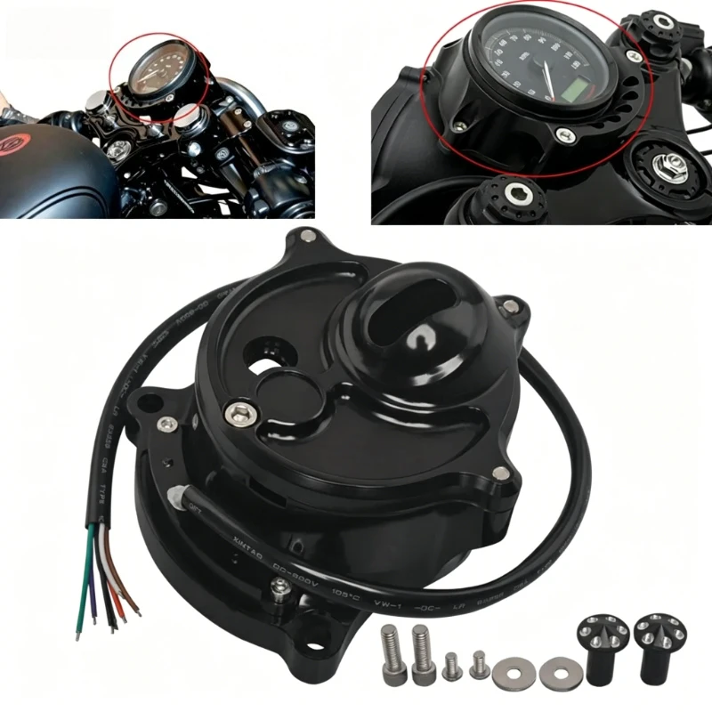 Motorcycle Speedometer Meter Mounting Bracket For Harley Sportster XL XLH 883 1200 2008-2019 Aluminum Instrument Holder Black
Motorcycle Speedometer Meter Mounting Bracket For Harley Sportster XL XLH 883 1200 2008-2019 Aluminum Instrument Holder Black