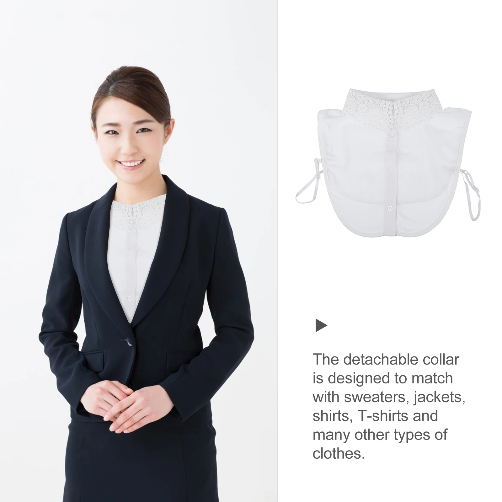 Fake Shirt Collar Detachable Necklace Decorate White Faux for Women Chiffon Women’s Dechable False Women's
Fake Shirt Collar Detachable Necklace Decorate White Faux for Women Chiffon Women’s Dechable False Women's