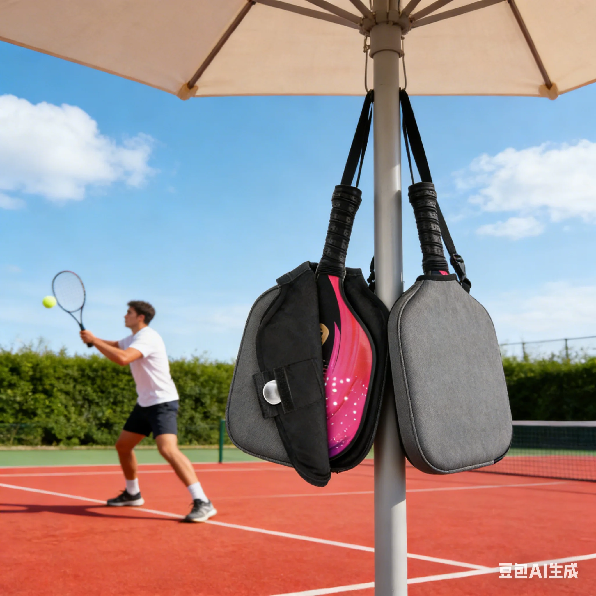 Gray Storage Bag For Pickleball Paddles With Pocket Portable Pickleball Racket Protective Case With Lanyard For Outdoor Travel
Gray Storage Bag For Pickleball Paddles With Pocket Portable Pickleball Racket Protective Case With Lanyard For Outdoor Travel