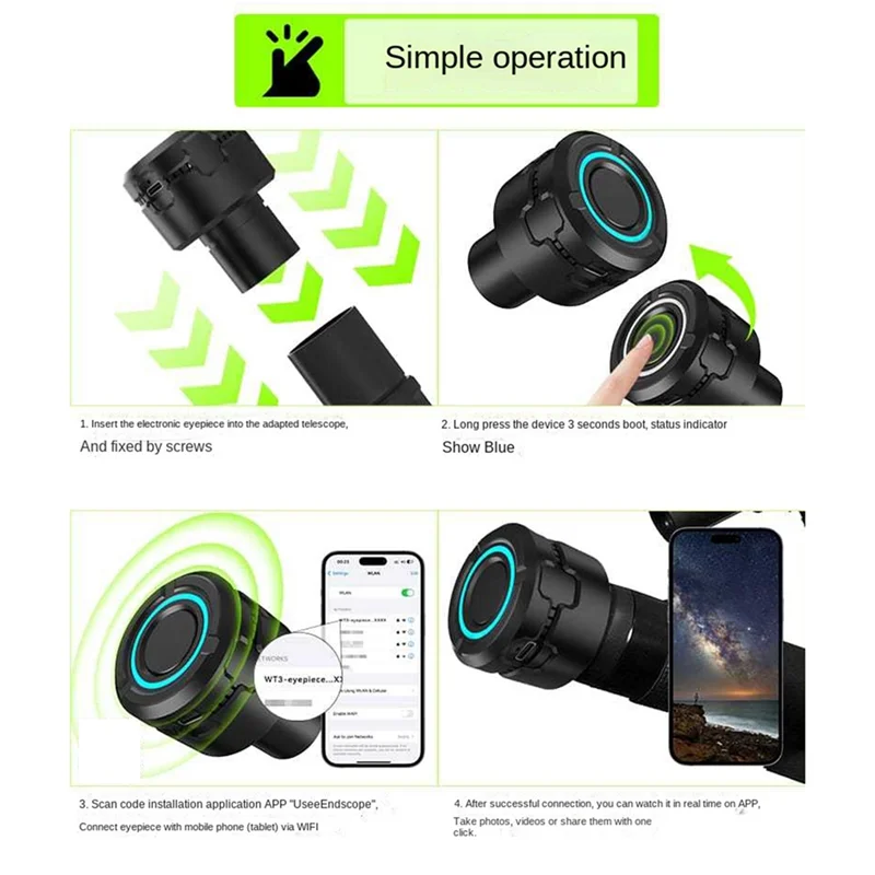 TFORU-обновленный 4K HD WIFI электронный окуляр астрономический телескоп камера 5 миллионов пикселей полноцветный телескоп для наблюдения за птицами
TFORU-обновленный 4K HD WIFI электронный окуляр астрономический телескоп камера 5 миллионов пикселей полноцветный телескоп для наблюдения за птицами