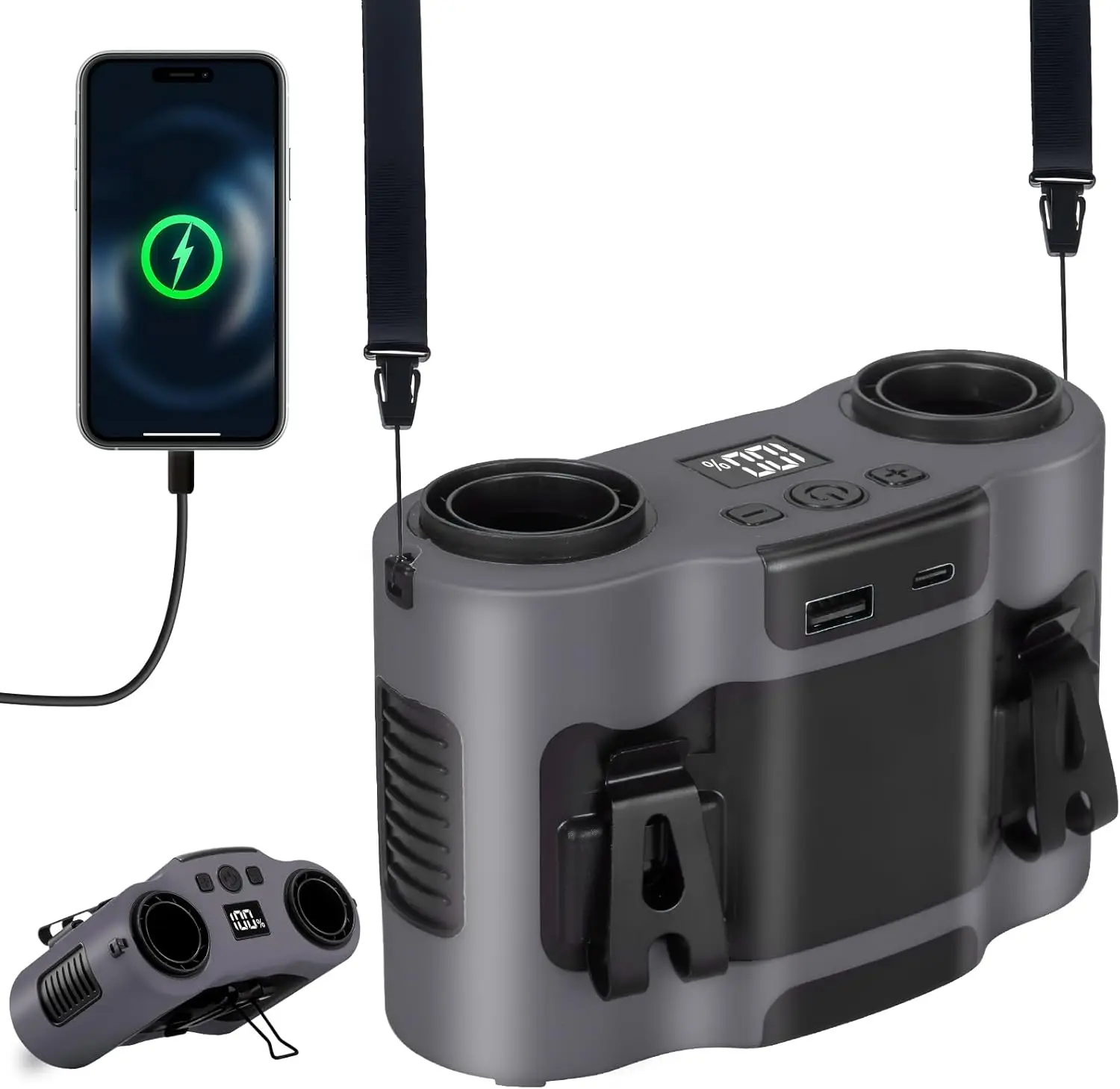 2026 New Upgrade 42H Portable Waist Fan, 28000mAh Rechargeable Wearable Belt Fans, 16000 RPM Cooling Neck Body Powerful Shirt
2026 New Upgrade 42H Portable Waist Fan, 28000mAh Rechargeable Wearable Belt Fans, 16000 RPM Cooling Neck Body Powerful Shirt