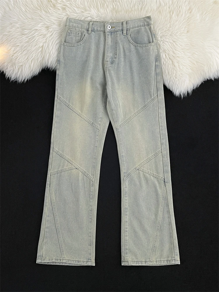 Retro American Denim Jeans Men's Autumn Winter Slim Straight Knife Micro Flared Pants Trendy Medium Waist Long Trousers
Retro American Denim Jeans Men's Autumn Winter Slim Straight Knife Micro Flared Pants Trendy Medium Waist Long Trousers