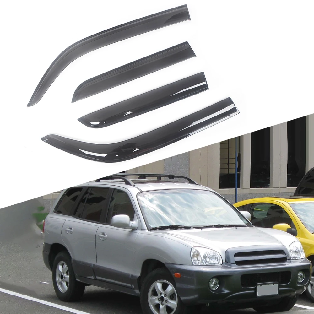 For Hyundai Santa Fe 2001-2018 Auto Black Tinted Car Side Window Visor Guard Vent Awnings Shelters Rain Guard Door Ventvisor
For Hyundai Santa Fe 2001-2018 Auto Black Tinted Car Side Window Visor Guard Vent Awnings Shelters Rain Guard Door Ventvisor