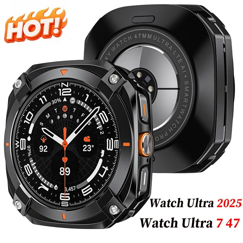 Aluminium Alloy Metal Bumper for Samsung Galaxy Watch Ultra 2025 Protective Case Cover for Samsung Galaxy Watch Ultra 7 47mm
Aluminium Alloy Metal Bumper for Samsung Galaxy Watch Ultra 2025 Protective Case Cover for Samsung Galaxy Watch Ultra 7 47mm