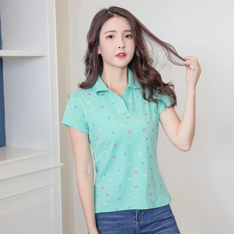 Short Sleeve Women's Polo Slim Female Tee T-shirt Clothing Trend 2025 Korean Sales with Collar in Cheap Tops Original T-shirts
Short Sleeve Women's Polo Slim Female Tee T-shirt Clothing Trend 2025 Korean Sales with Collar in Cheap Tops Original T-shirts