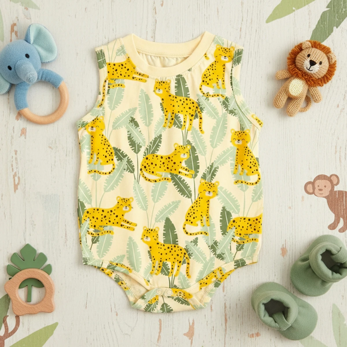 Summer Cotton Baby Bodysuits Sleeveless Casual Toddler Boys Animal Clothes Onesies
Summer Cotton Baby Bodysuits Sleeveless Casual Toddler Boys Animal Clothes Onesies