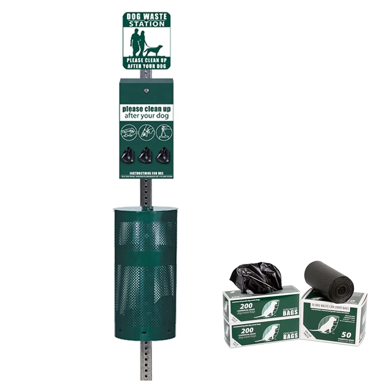 Rust Proof Aluminum Dog Waste Station - Free 400 Waste Roll Bags & 25 can Liners - 10-Year Warranty - Over 500k Sold in, Custom
Rust Proof Aluminum Dog Waste Station - Free 400 Waste Roll Bags & 25 can Liners - 10-Year Warranty - Over 500k Sold in, Custom