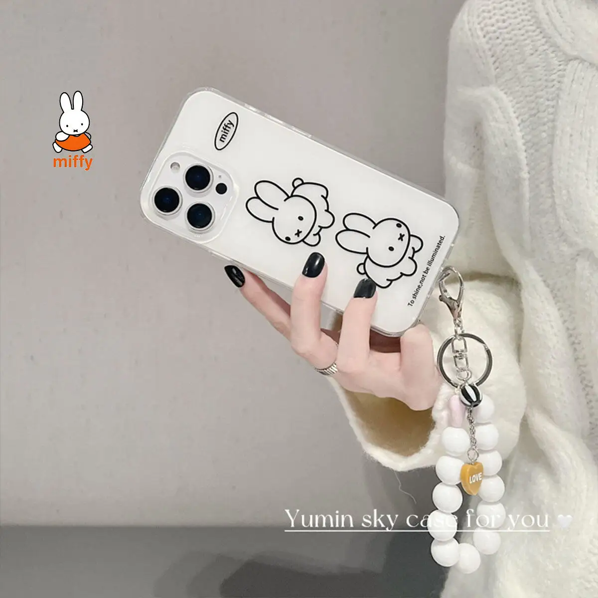 Miffy Kawaii Cartoon Mobile Phone Cute Anime Rabbit Phone Case Suitable for Iphone 16Promax Iphone 15 pro 14 13
Miffy Kawaii Cartoon Mobile Phone Cute Anime Rabbit Phone Case Suitable for Iphone 16Promax Iphone 15 pro 14 13