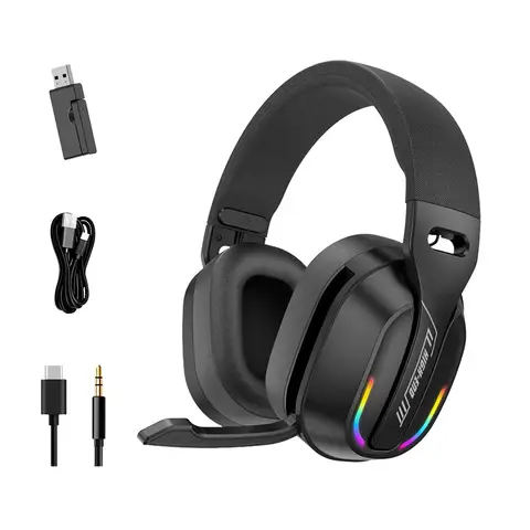 Słuchawki Bluetooth GT100 ENC z redukcją szumów, bezprzewodowe słuchawki douszne 2.4G, słuchawki nauszne 5.4, wodoodporne słuchawki sportowe.