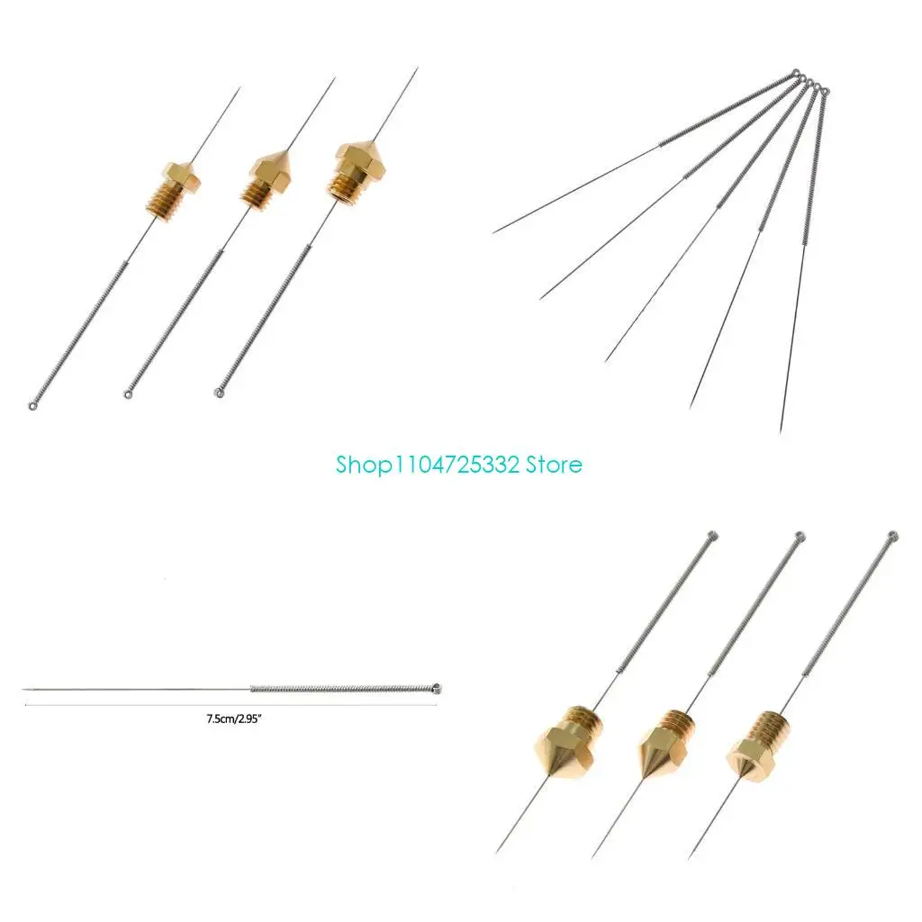 P5EA 3D Printer Nozzle Cleaning Tool 0.2mm 0.25mm 0.3mm 0.35mm 0.4mm Needles Filament Clog Cleaner 10 Pieces
P5EA 3D Printer Nozzle Cleaning Tool 0.2mm 0.25mm 0.3mm 0.35mm 0.4mm Needles Filament Clog Cleaner 10 Pieces