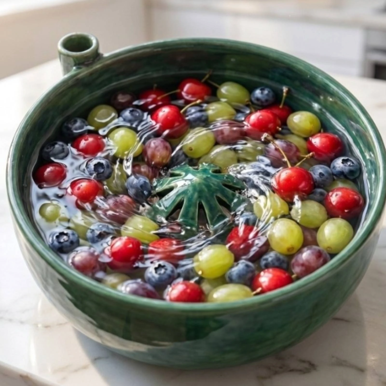 Fruit and Vegetable Basin Loop Handle Ceramic Washing Basin Fruit Washer Bowl Easy to Clean Small Fruit Washing Bowl Built-In
Fruit and Vegetable Basin Loop Handle Ceramic Washing Basin Fruit Washer Bowl Easy to Clean Small Fruit Washing Bowl Built-In