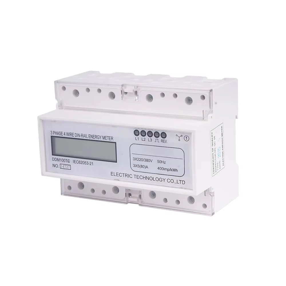 3 Phase Electric Meter Din Rail Energy Meter 7 Modular 125mm Wide Whole Current
3 Phase Electric Meter Din Rail Energy Meter 7 Modular 125mm Wide Whole Current