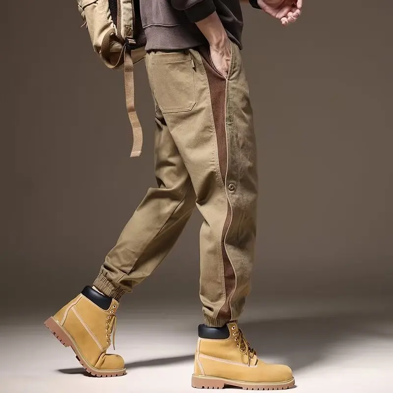 Pocket Loose Overalls Men's Outdoor Sports Jogging Tactical Pants Elastic Waist Pure Cotton Casual Work Pants Hip Hop Trousers
Pocket Loose Overalls Men's Outdoor Sports Jogging Tactical Pants Elastic Waist Pure Cotton Casual Work Pants Hip Hop Trousers