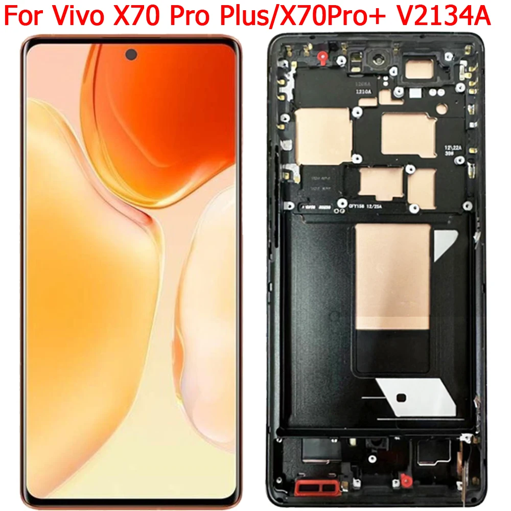 ЖК-дисплей с рамкой для Vivo X70 Pro Plus, детали сенсорного ЖК-экрана 6,78 дюйма Vivo X70Pro, 5G V2145A V2114
ЖК-дисплей с рамкой для Vivo X70 Pro Plus, детали сенсорного ЖК-экрана 6,78 дюйма Vivo X70Pro, 5G V2145A V2114