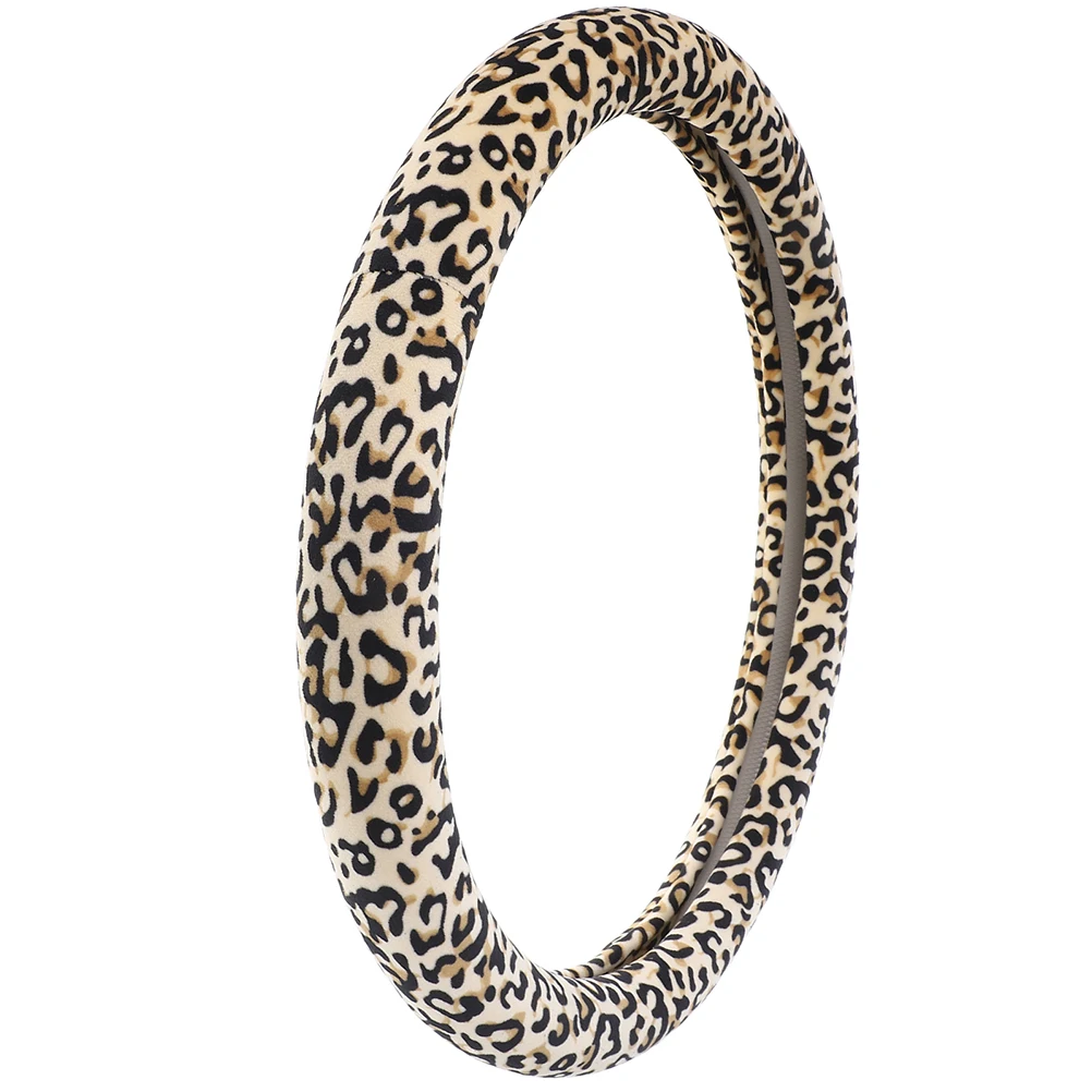 Leopard Print Steering Wheel Cover Non Slip Anti Skid Warm Car Stylish Fashionable Comfortable Grip Driving Protective
Leopard Print Steering Wheel Cover Non Slip Anti Skid Warm Car Stylish Fashionable Comfortable Grip Driving Protective