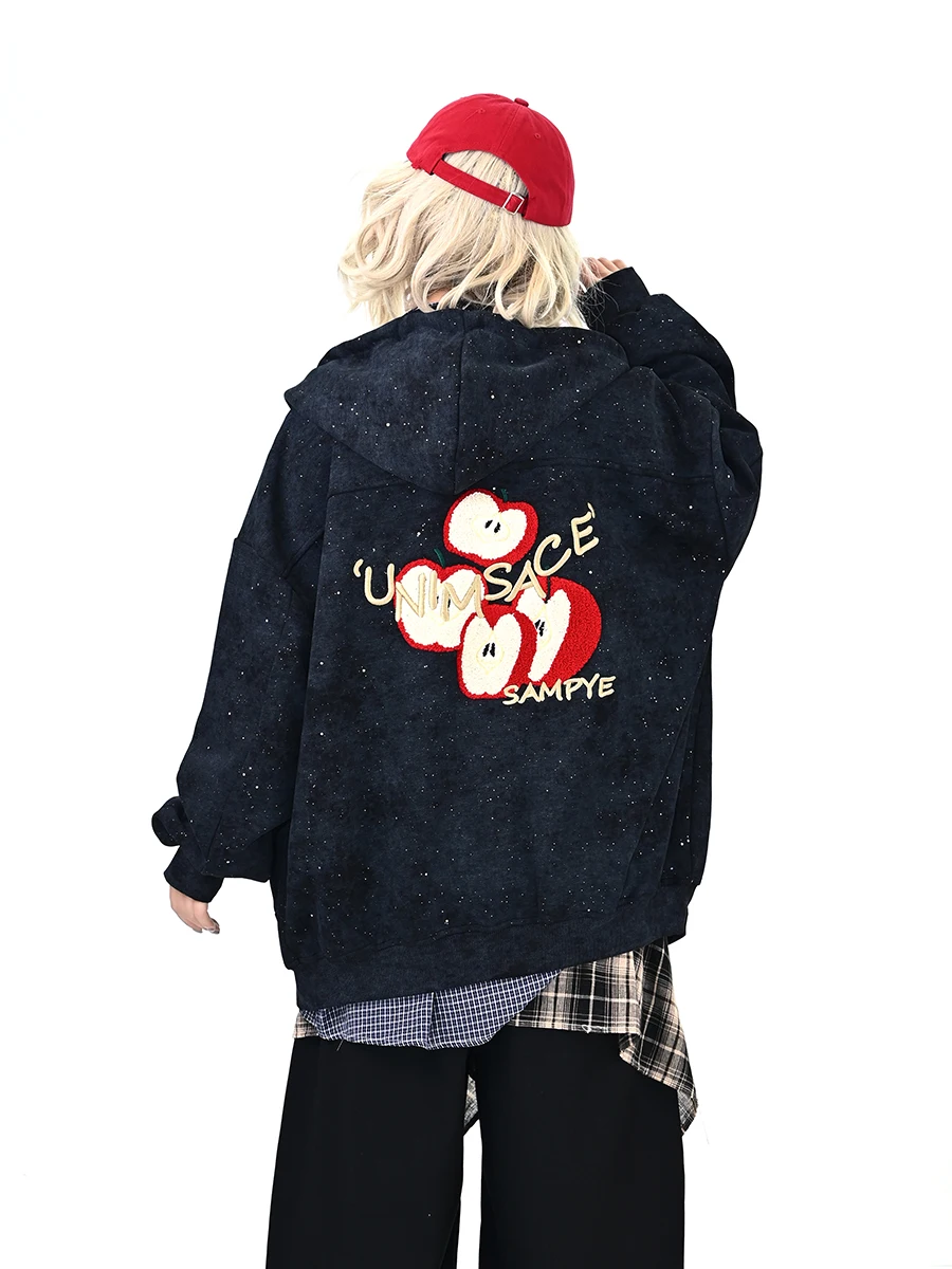 Bf Style Loose Embroidery Hoodie Cardigan Women's Spring New Streetwear Outerwear Casual Comfortable Long Sleeve Sweats...
Bf Style Loose Embroidery Hoodie Cardigan Women's Spring New Streetwear Outerwear Casual Comfortable Long Sleeve Sweats...