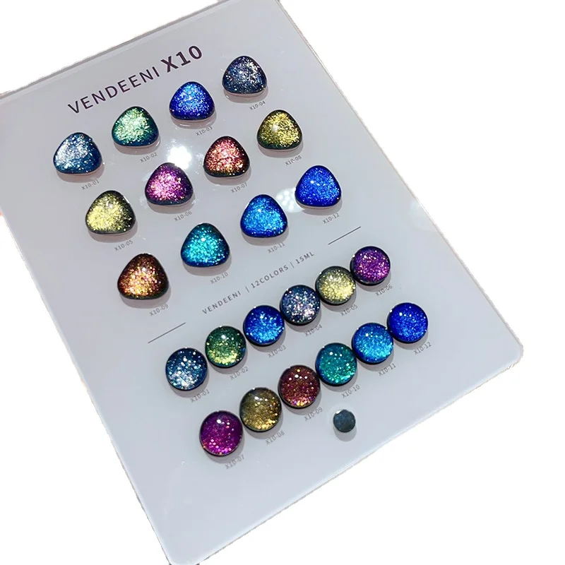 VENDEENI 18 Colors 12 Color Glitter Cat Eye Nail Gel Set Nail Salon Professional 2024 New Hot Sale Nail Art Kit Non-toxic UV Gel
VENDEENI 18 Colors 12 Color Glitter Cat Eye Nail Gel Set Nail Salon Professional 2024 New Hot Sale Nail Art Kit Non-toxic UV Gel